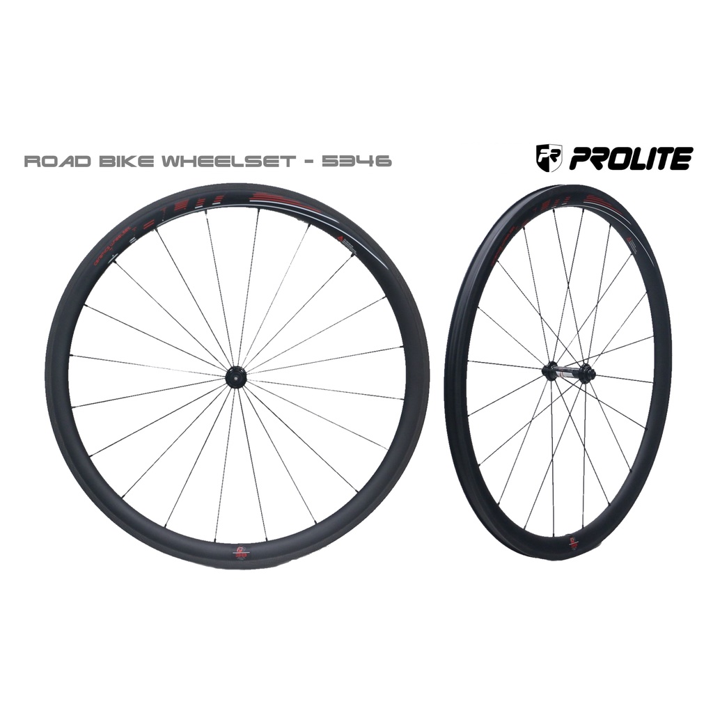 PROLITE 700C 38MM CARBON CLINCHER WITH CERAMIC BEARING ROAD BIKE