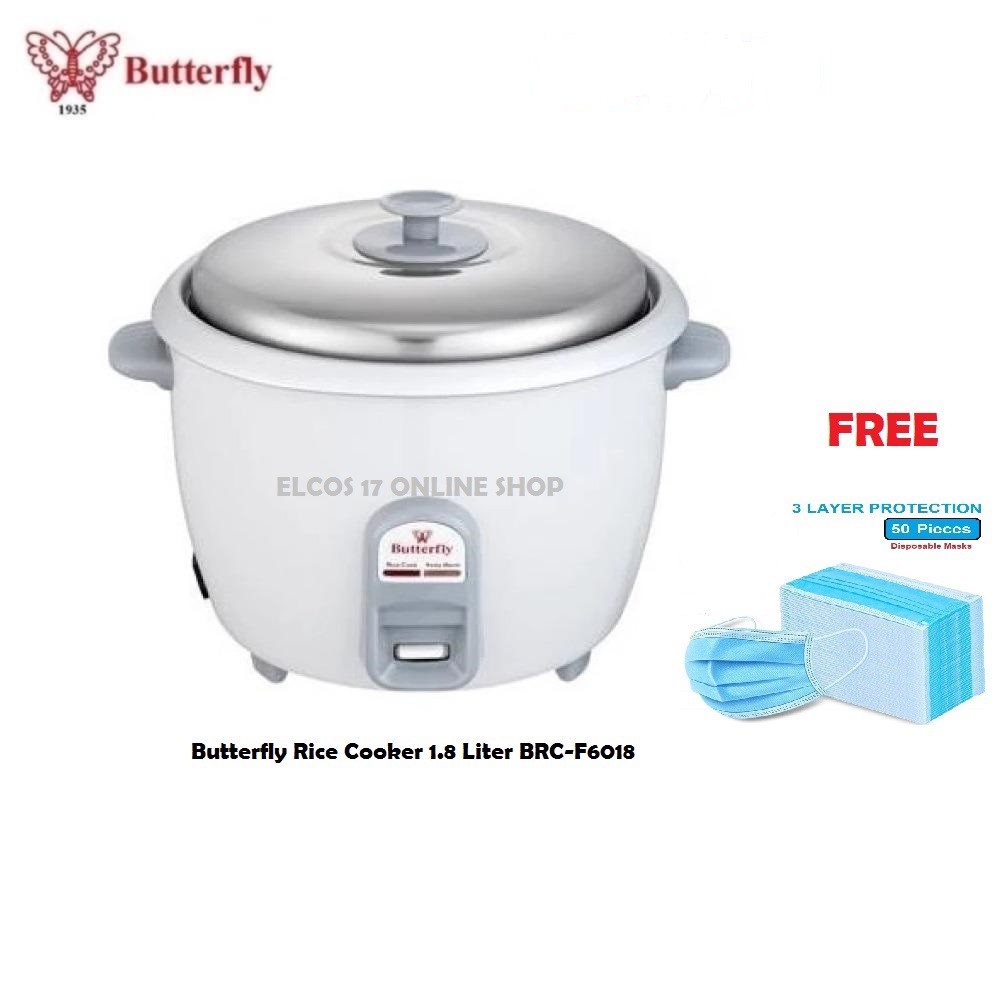 Butterfly BRC-F6028 Electric Rice Cooker L (FREE 50 PIECES