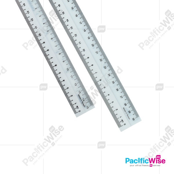 Plastic Straight Ruler / Flexible Bendable Student Ruler / Pembaris ...