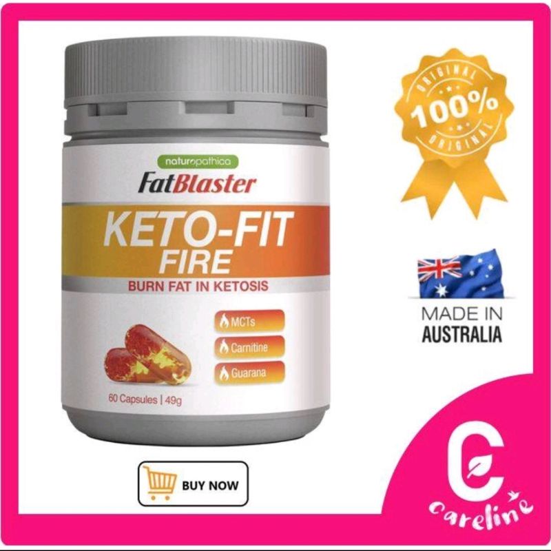 Naturopathica Keto Fit Fire Fat blaster Keto 60 Capsules ♡ Australia