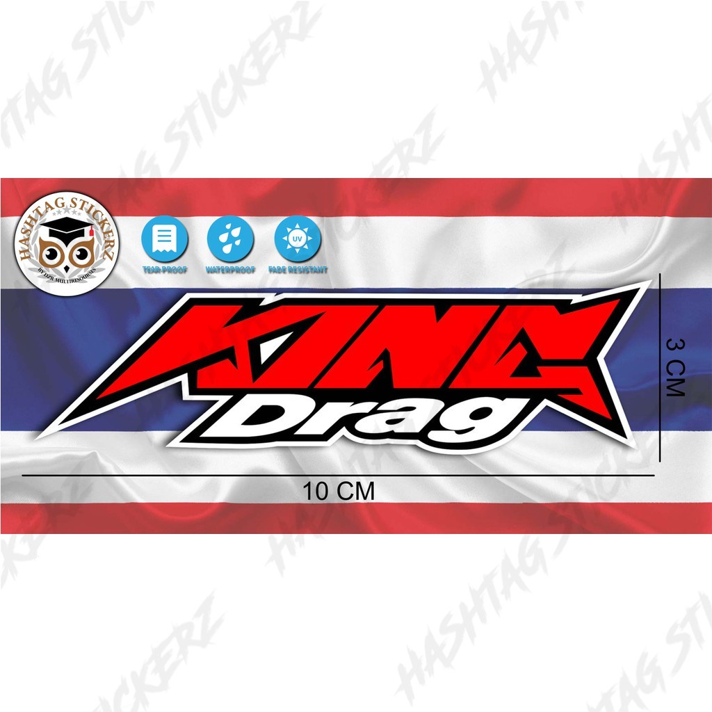 Stiker Motor King Drag - Glossy / Soft Matte & Waterproof | Shopee Malaysia