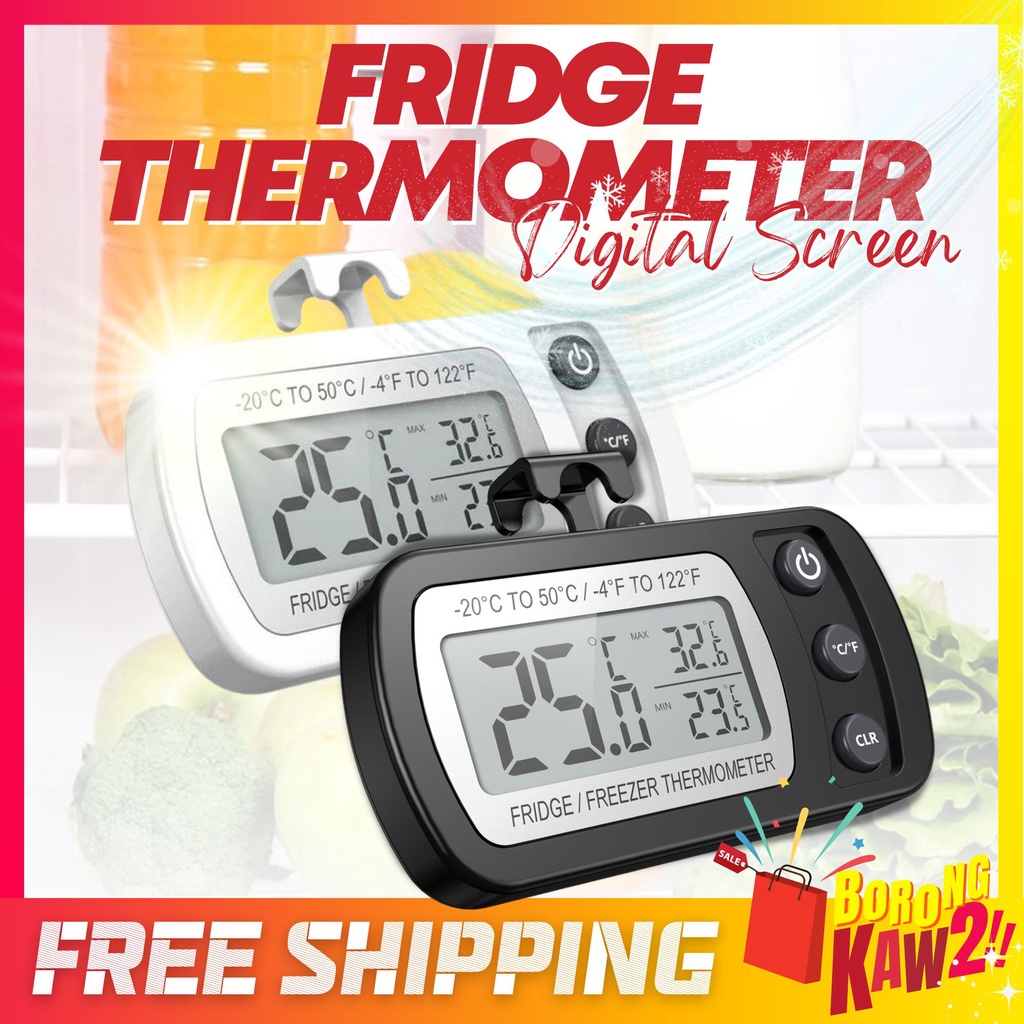 BKK Digital Thermometer Fridge Termometer Refrigerator Freezer LCD
