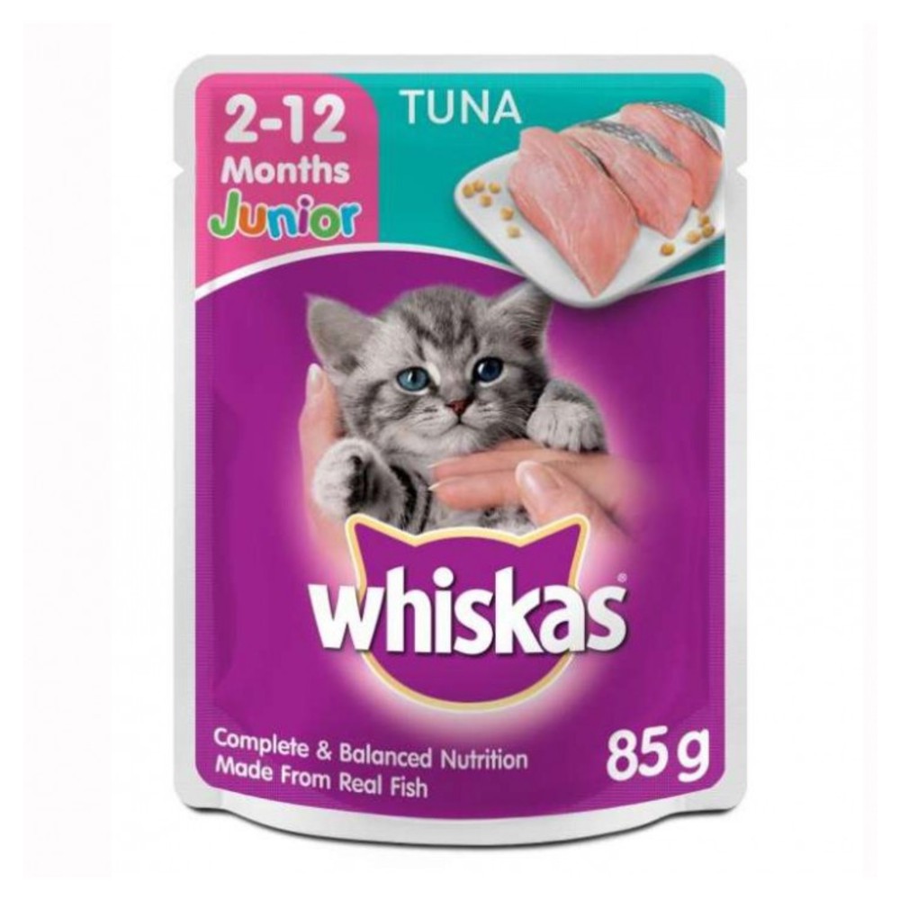 Whiskas Jr. Tuna 2 to 12 Months 80g Pouch 7 Eleven Shopee Malaysia