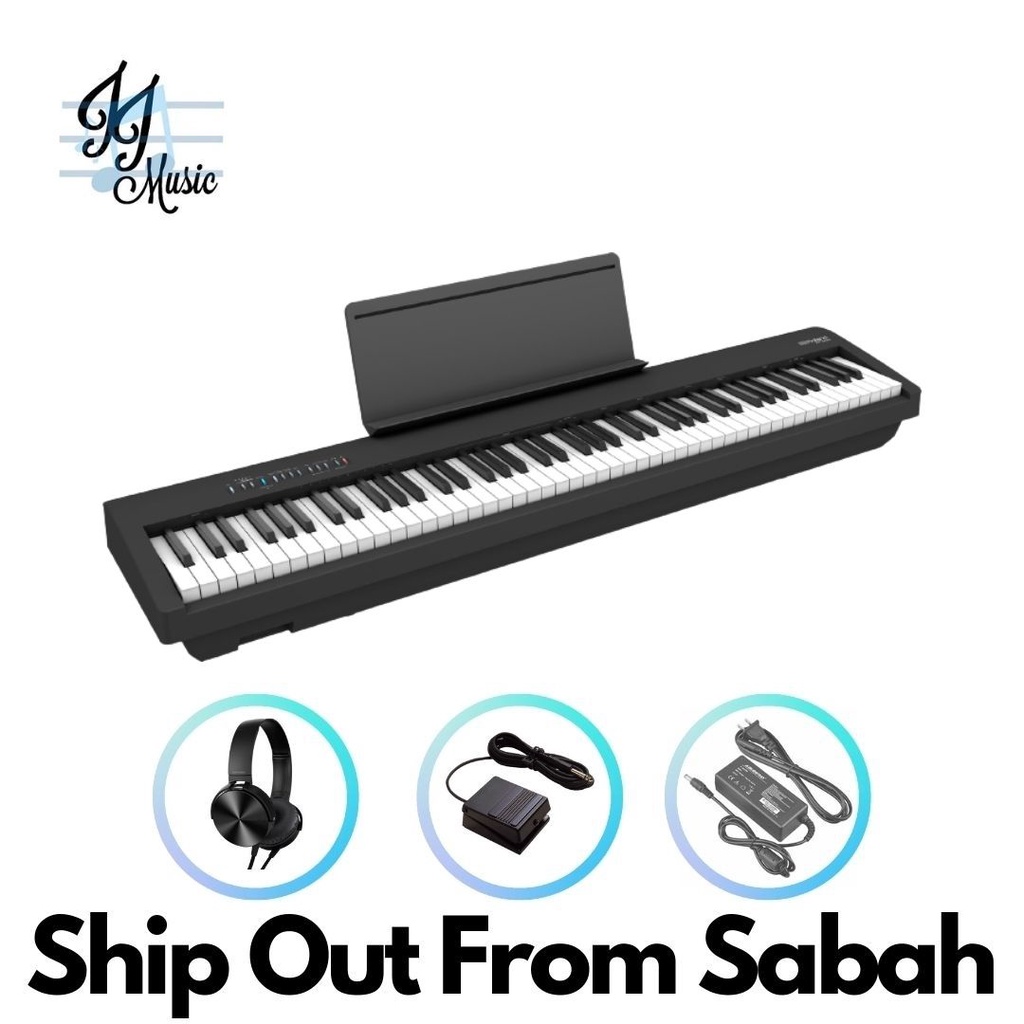 Roland FP30X 88Key Digital Piano with Headphone Pedal, Black (FP30X