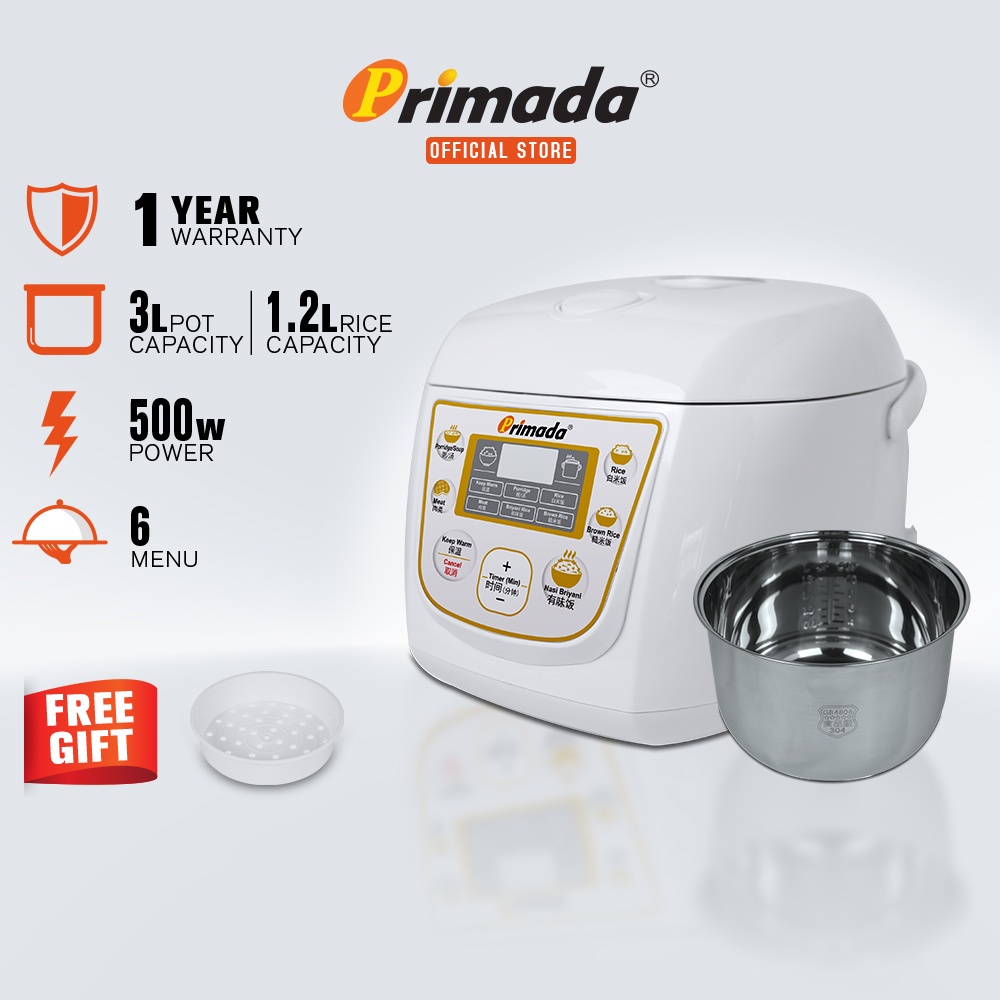 Primada Smart Rice Cooker PSCL301 Shopee Malaysia