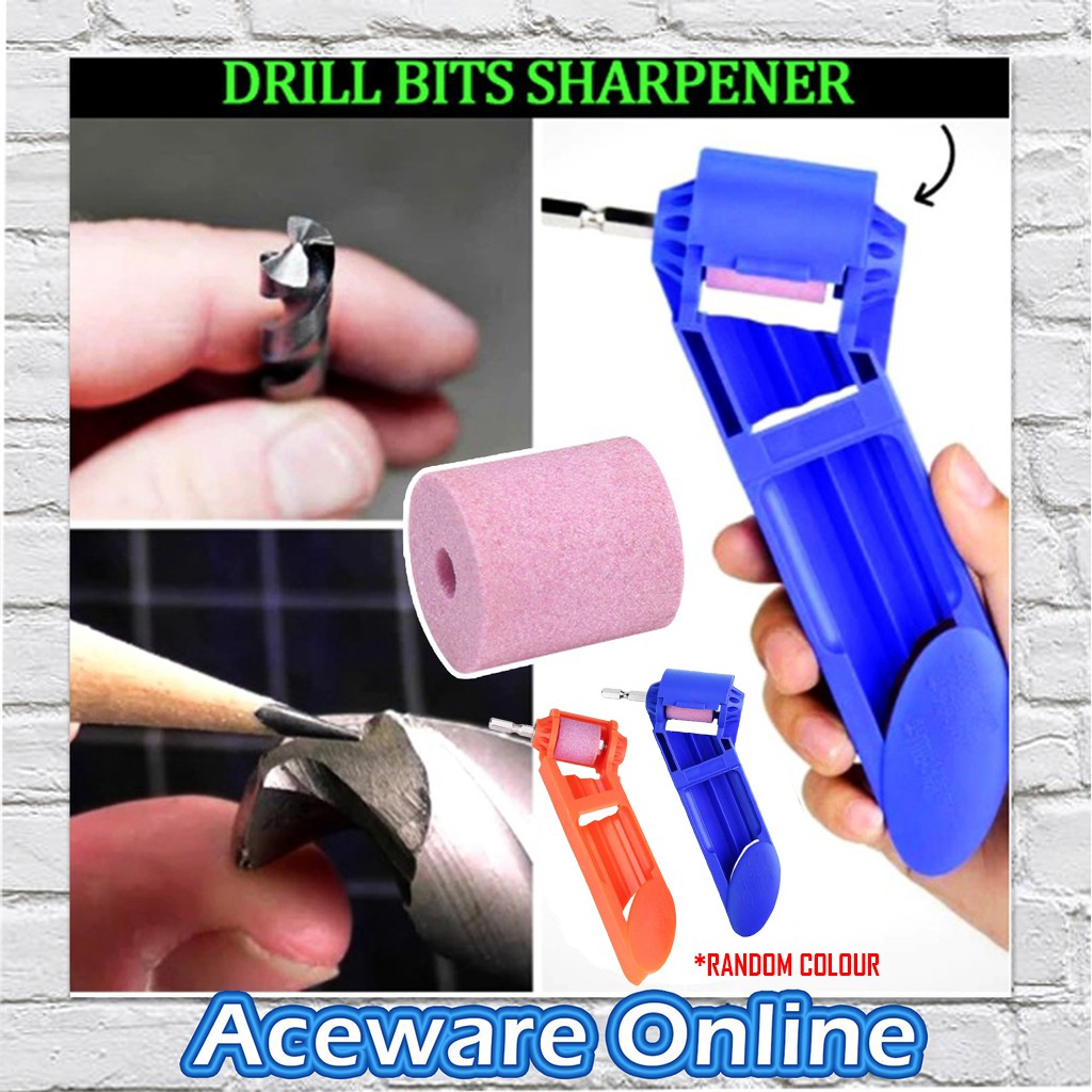 2-Pack Corundum Grinding Wheel Drill Bit Sharpener - Titanium Portable Tool