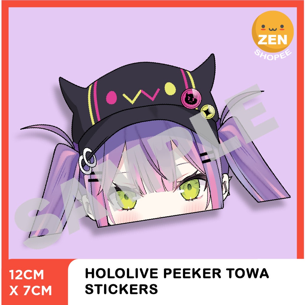 Hololive Towa Peeker Sticker 7x12cm | Shopee Malaysia