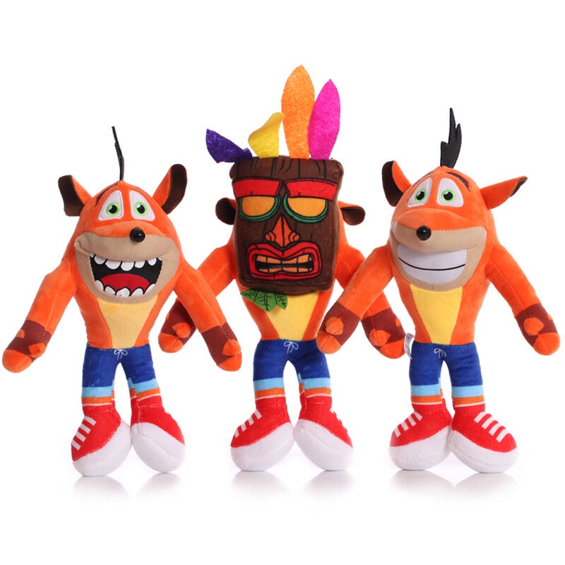 Crash Bandicoot Plush Doll for Collectibles Doll Lovers Stuffed Cartoon