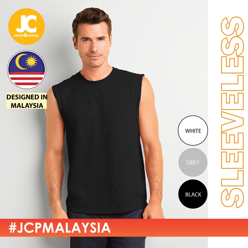 JCP MR Men Adult Plain Cotton Singlet / Tank Top / Sleeveless Cool Airy