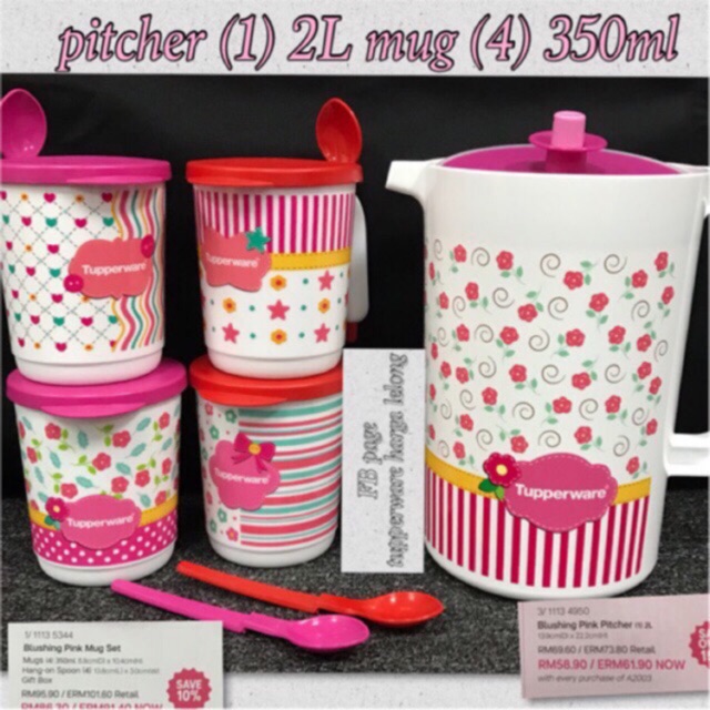 Tupperware Blushing Pink Collection 