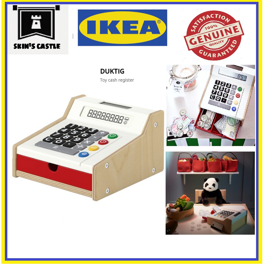 IKEA DUKTIG Toy Cash register Cashier mesin duit mainan calculator