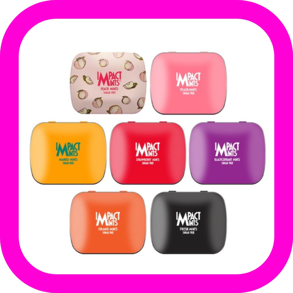 [Impact] Mints Candy 6 Flavors 14g / Black currant / Mango / Fresh Mint ...