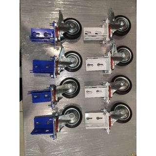 Boltless Rack Castor (3”= 75mm wheel) Storage Rack Wheel/Yellow Blue ...