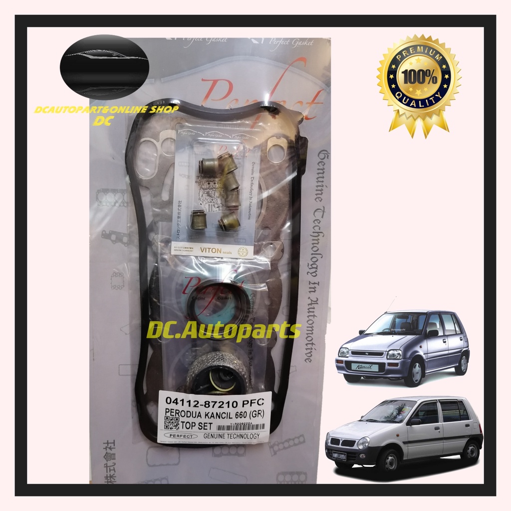 PERODUA KANCIL 660 850 EF ED CARBURETOR ENGINE TOP OR FULL OVERHAUL GASKET SET (CARBON) Shopee
