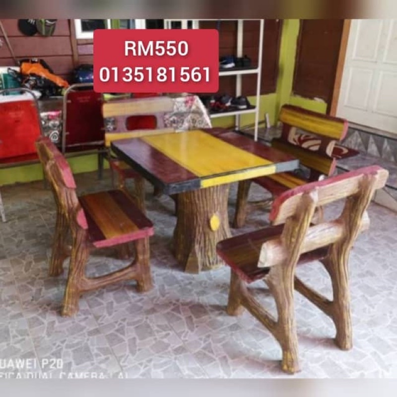 Kerusi Sandar Meja Batu Utk Cod Wsp Set Kerusi Meja Batu Murah Kelantan Set