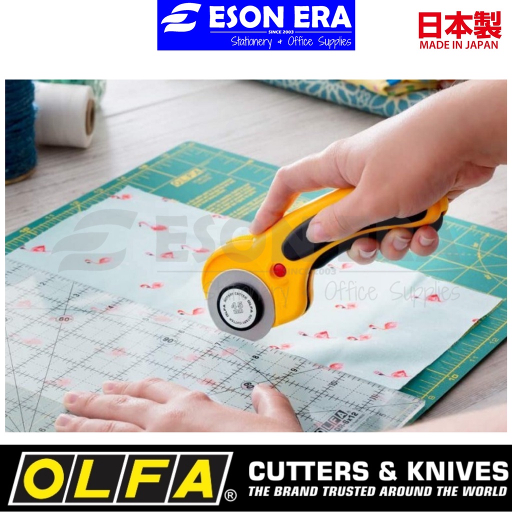 Olfa RTY-2/DX 45mm Rotary Cutter Made in Japan Knife Pisau Bulat ...
