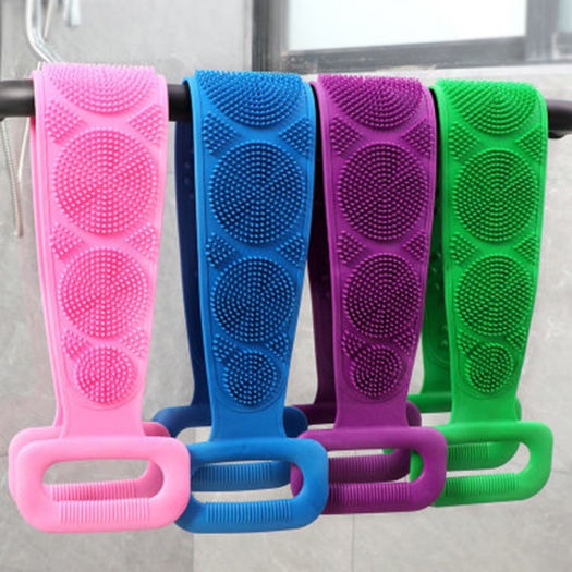 Silicone Back Scrubbing Bath Rope 2-Sided Massage Back Scrubbing Rope ...