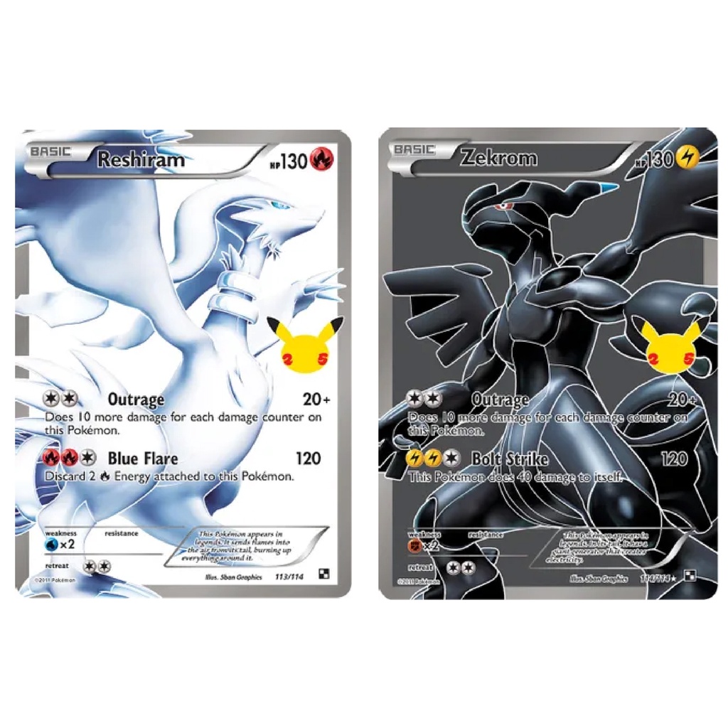 Reshiram & Zekrom / Ultra Rare / 113/114 & 114/114 / English Reshiram & Zekrom / Ultra Rare / 113/114 & 114/114 / English