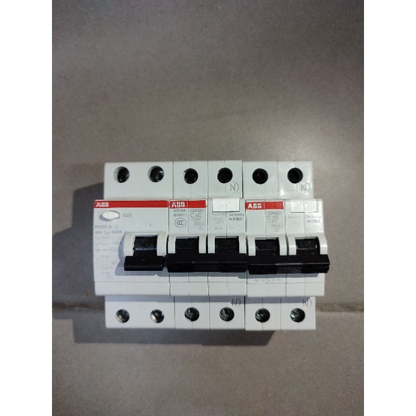 【🔥Ready Stock🔥】ABB ELCB RCD 25A 40A 10mA 30mA Earth Leakage Circuit ...