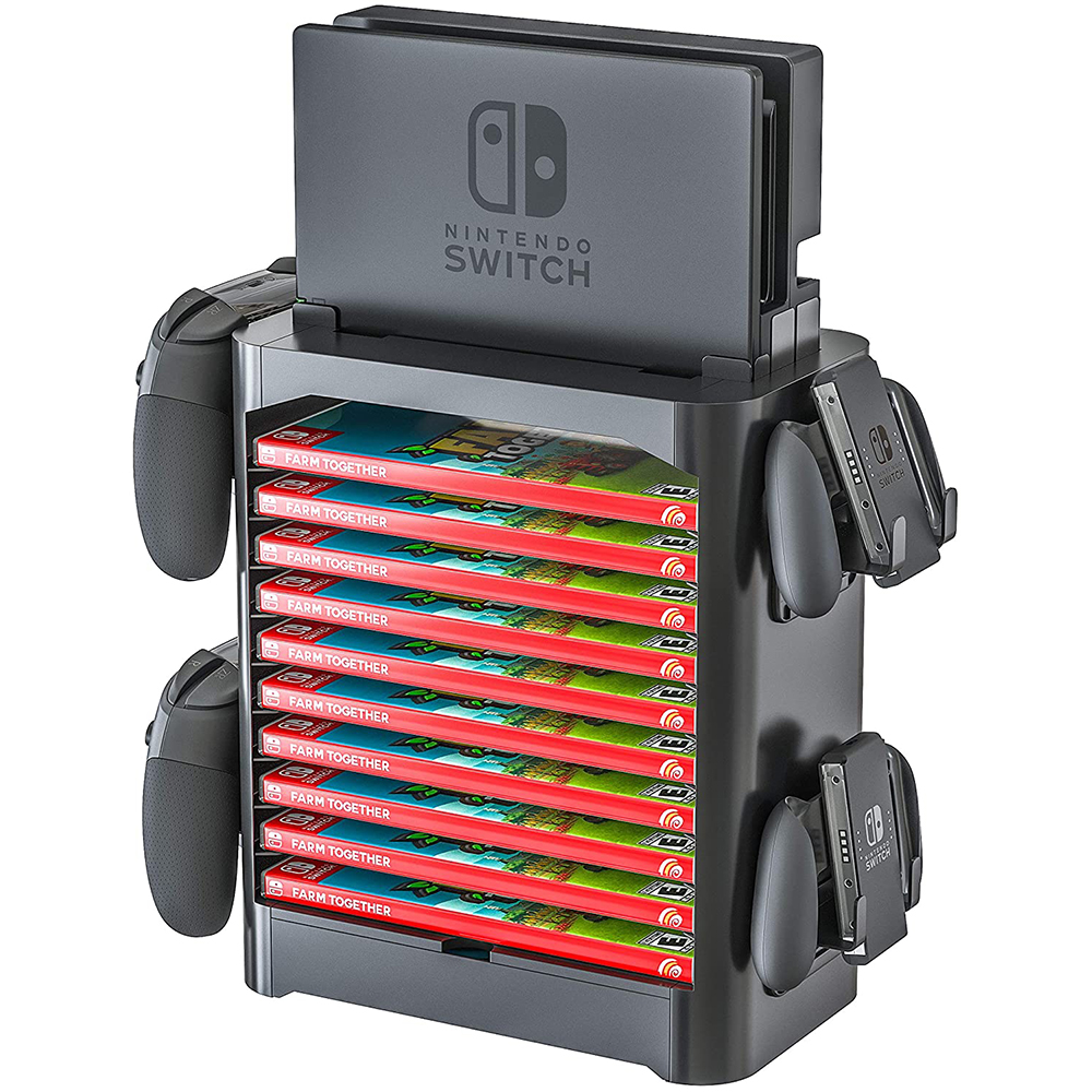 Nintend Switch Game Accessories Storage Tower Stackable Game Disk Rack ...