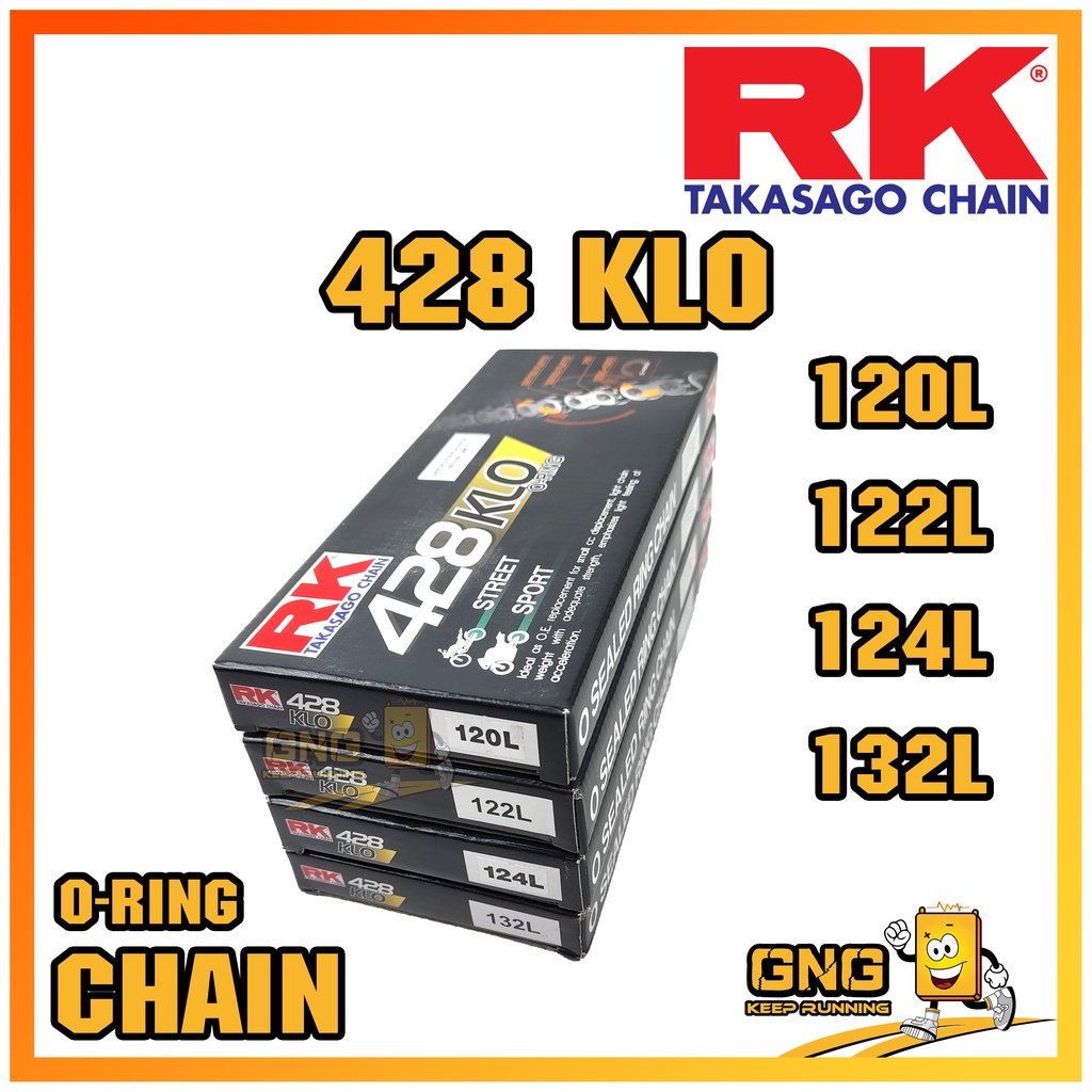 RK TAKASAGO CHAIN 428KLO O-RING RANTAI 120L 122L 124L 132L (STOCK ...