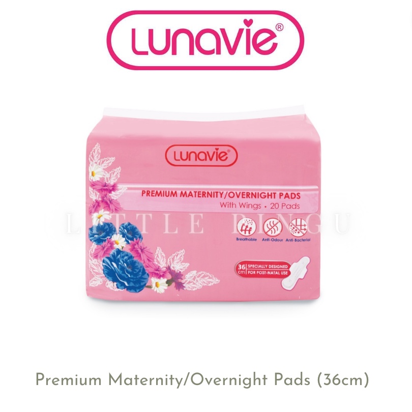 Lunavie Premium Maternity Overnight Pads (36cm x 20 Pcs)
