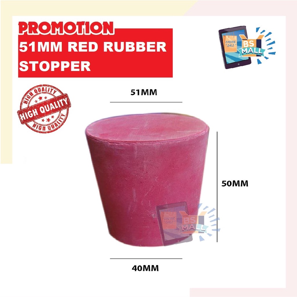 BS MALL High Quality 51MM Big Red Rubber Stopper Water Tank Rubber ...