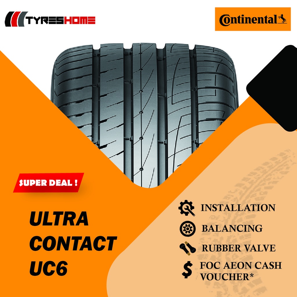 CONTINENTAL ULTRACONTACT UC6 GERMANY BRAND - WITH INSTALLATION ...