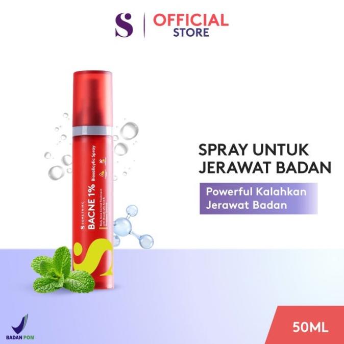 Somethinc Bacne 1 Biosalicylic Spray Back Acne Sweat Spray Shopee