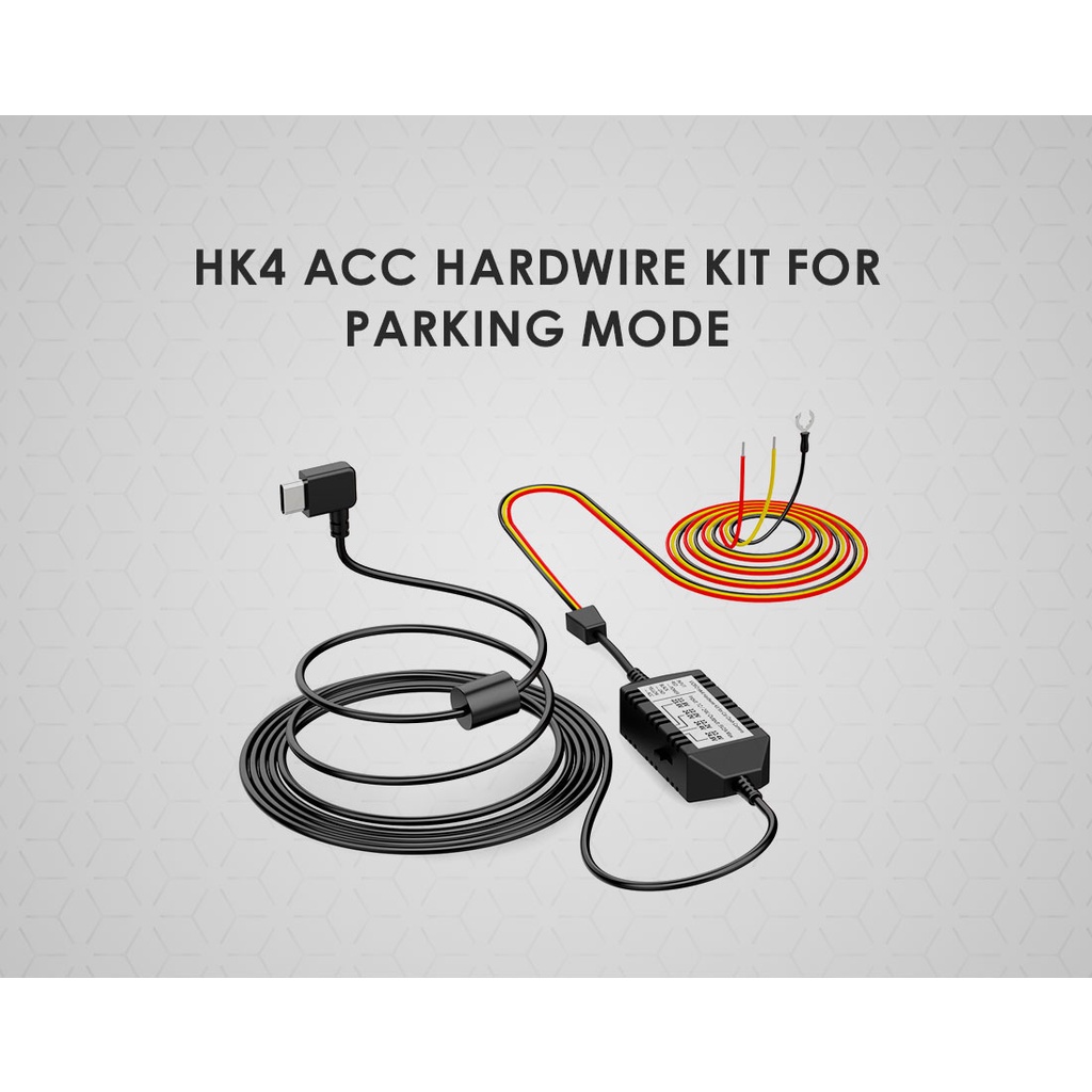 VIOFO HK4 TypeC 3 Wires ACC Hardwire Kit Parking Mode Cable for A229