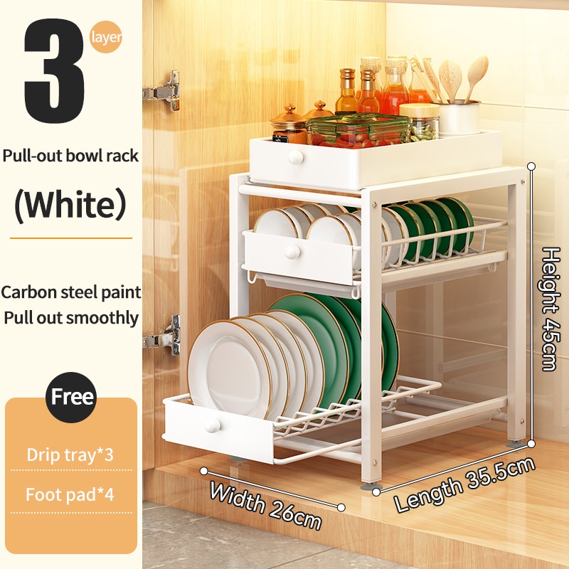 Dish Rack Dish Drainer Rak Storange Rack Rak Pinggan Rak Dapur