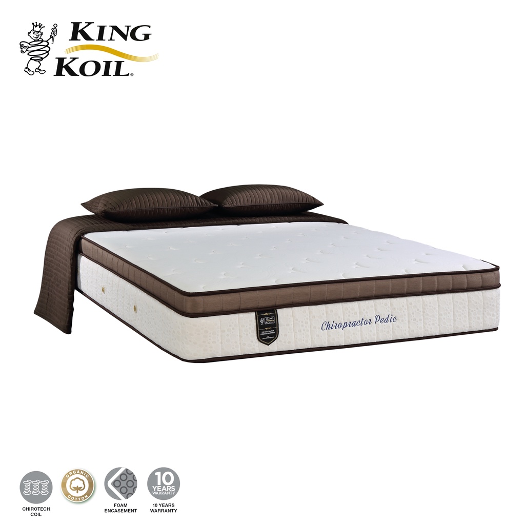 KingKoil Chiropractor Pedic Chiropratic Coil Mattress (12") Shopee Malaysia