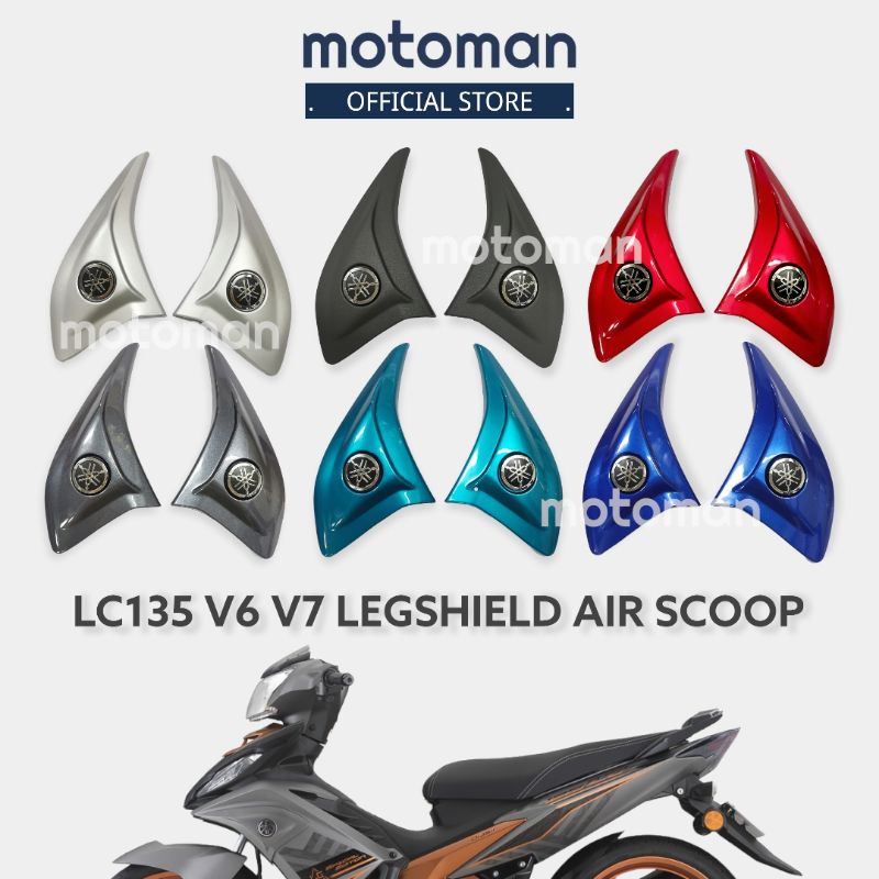 Yamaha LC135 V2 V3 V4 V5 V6 V7 Legshield Cap Air Scoop Set Leg Shield ...