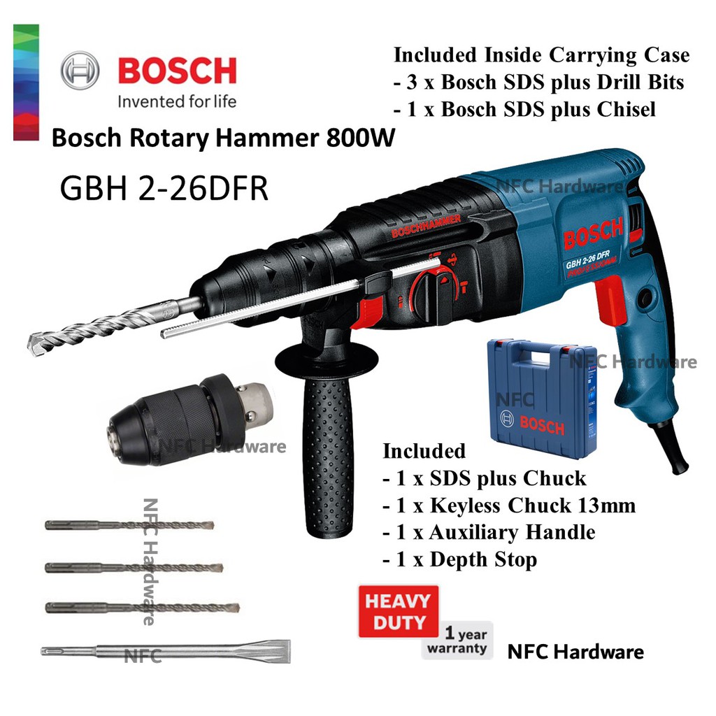 Bosch 800 discount watt hammer drill