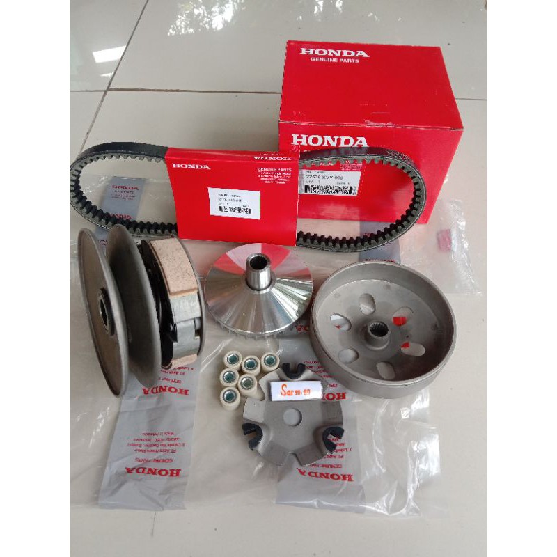 Pully Assy Package Complete Set Honda Beat Old Spacy Kvy Original Shopee Malaysia