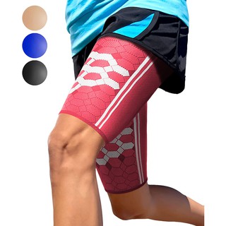 Thigh Compression Sleeves ? Hamstring Support ? Upper Leg Sleeves for Men  and Women ? Made from Innovative Breathable Elastic Blend ? Anti Slip