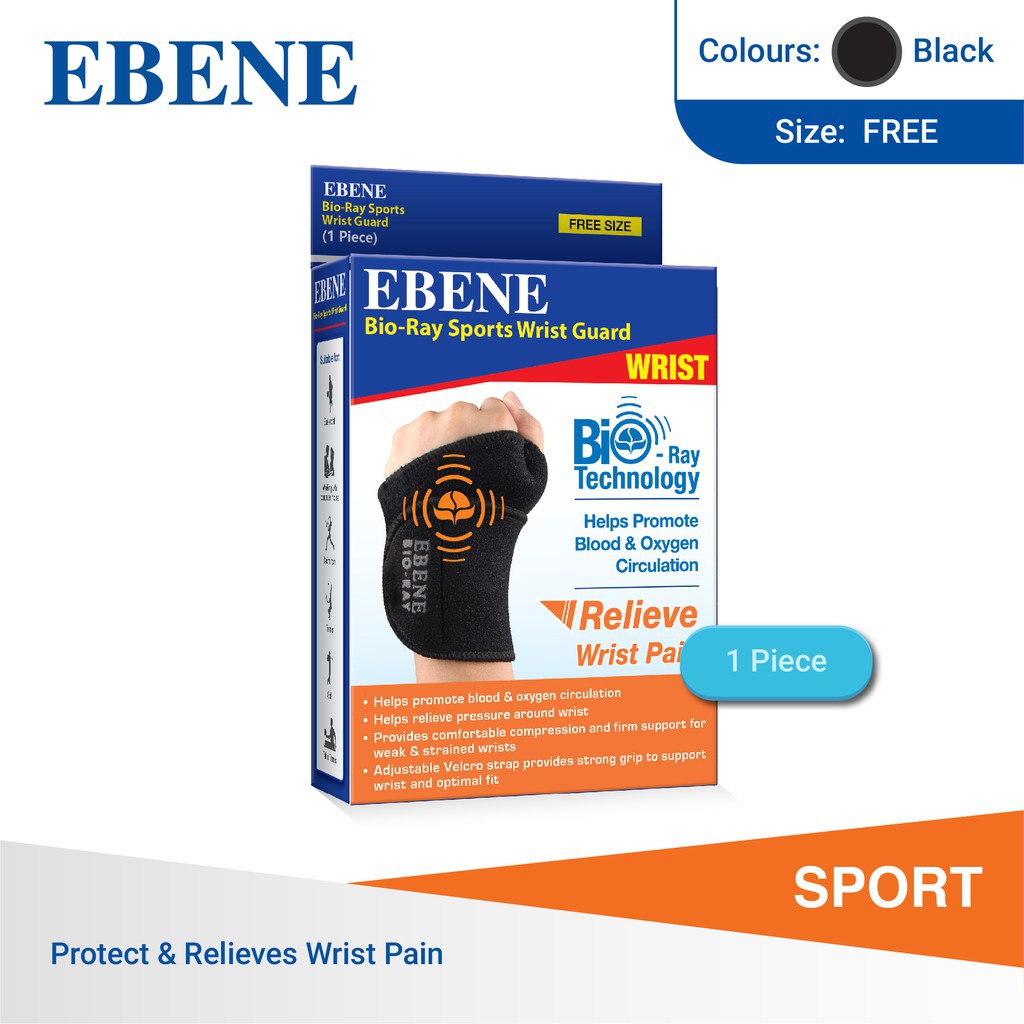 EBENE Bio Ray Sports Wrist Guard (Free Size) Shopee Malaysia