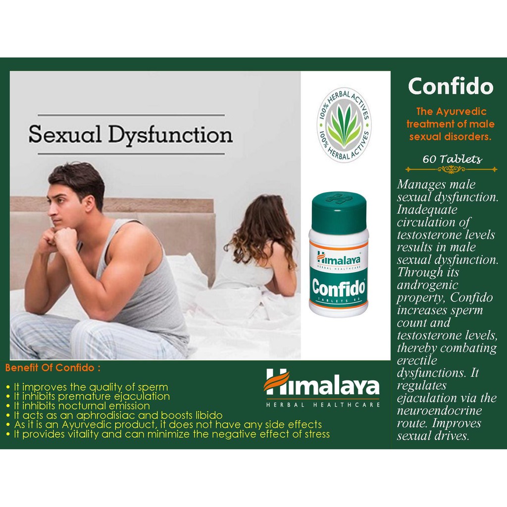 Himalaya Confido The Ayurvedic sexual 60 Tablets Shopee Malaysia