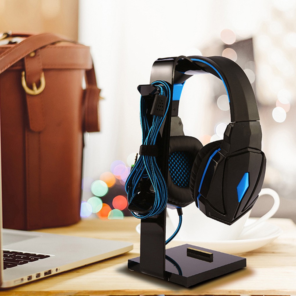 Universal Headphone Stand Acrylic Headset Hanger Gaming Earphone