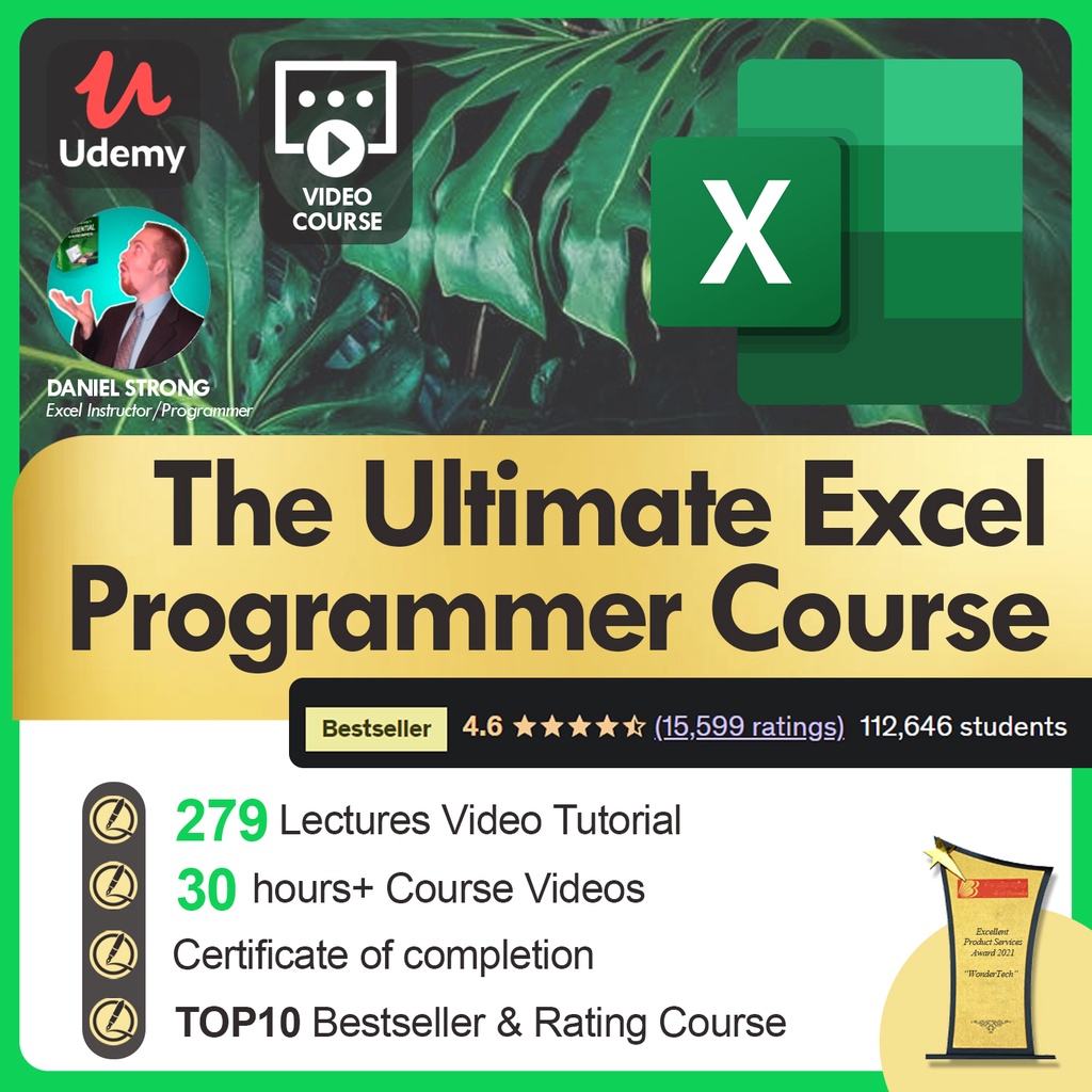 [Video Course] The Ultimate Excel Programmer Course (279 Lectures, 30