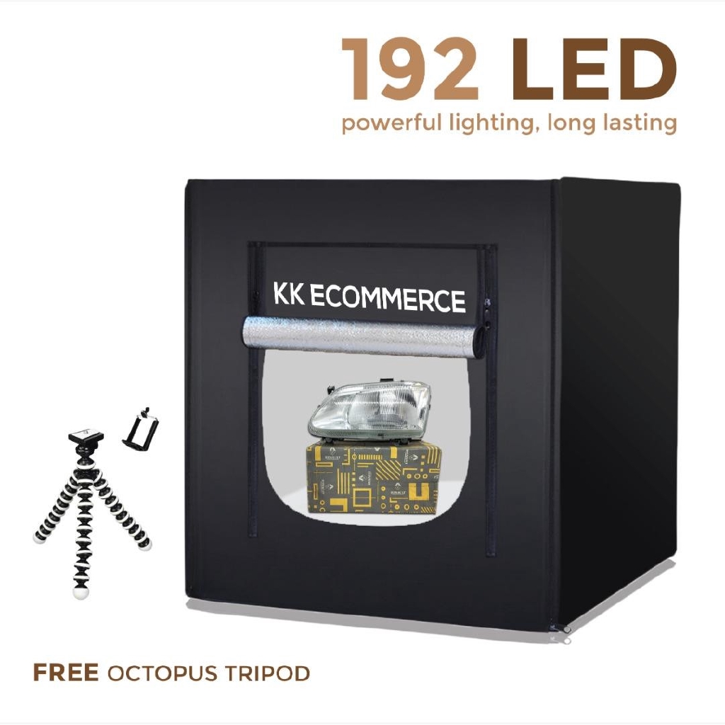 192 LED Portable Photo Studio Light Studio Box 60x60 | Shopee Malaysia