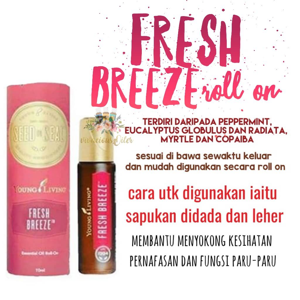 FRESH BREEZE ESSENTIAL OIL ROLLON YOUNG LIVING ORIGINAL(READY STOCK