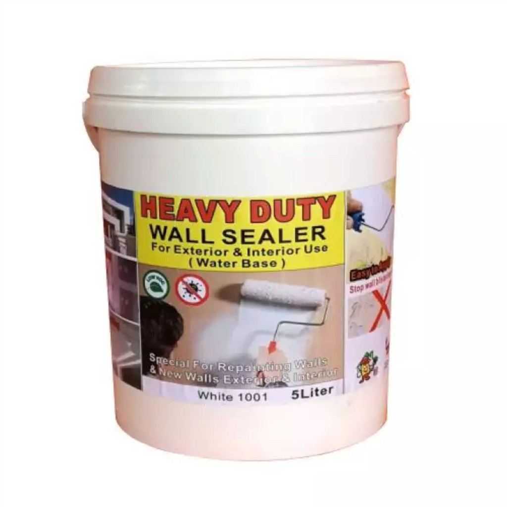 5 LITER Wall Sealer 5L WHITE 000 FOR WALL INTERIOR AND EXTERIOR PAINT ...