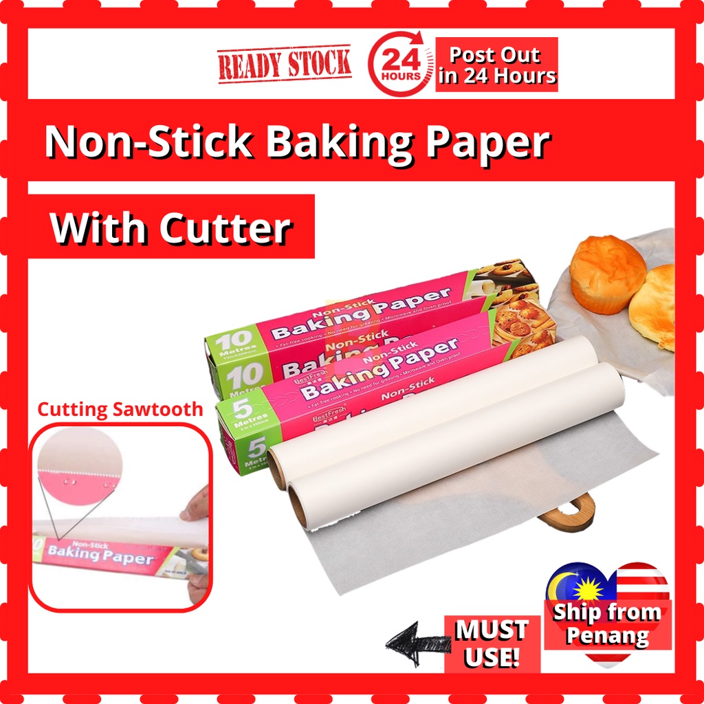 BEBETTER NonStick Baking Paper with Cutter Doublesided Silicone