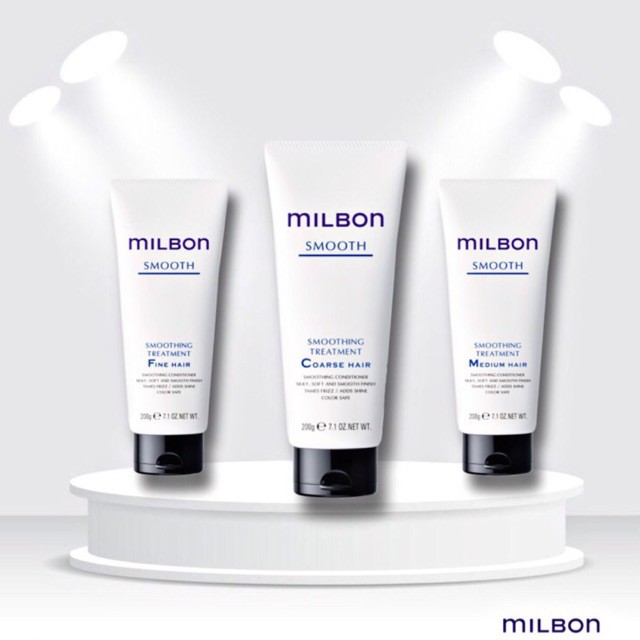 Global Milbon Smooth Treatment -Medium/Fine/Coarse hair 200ml/500ml