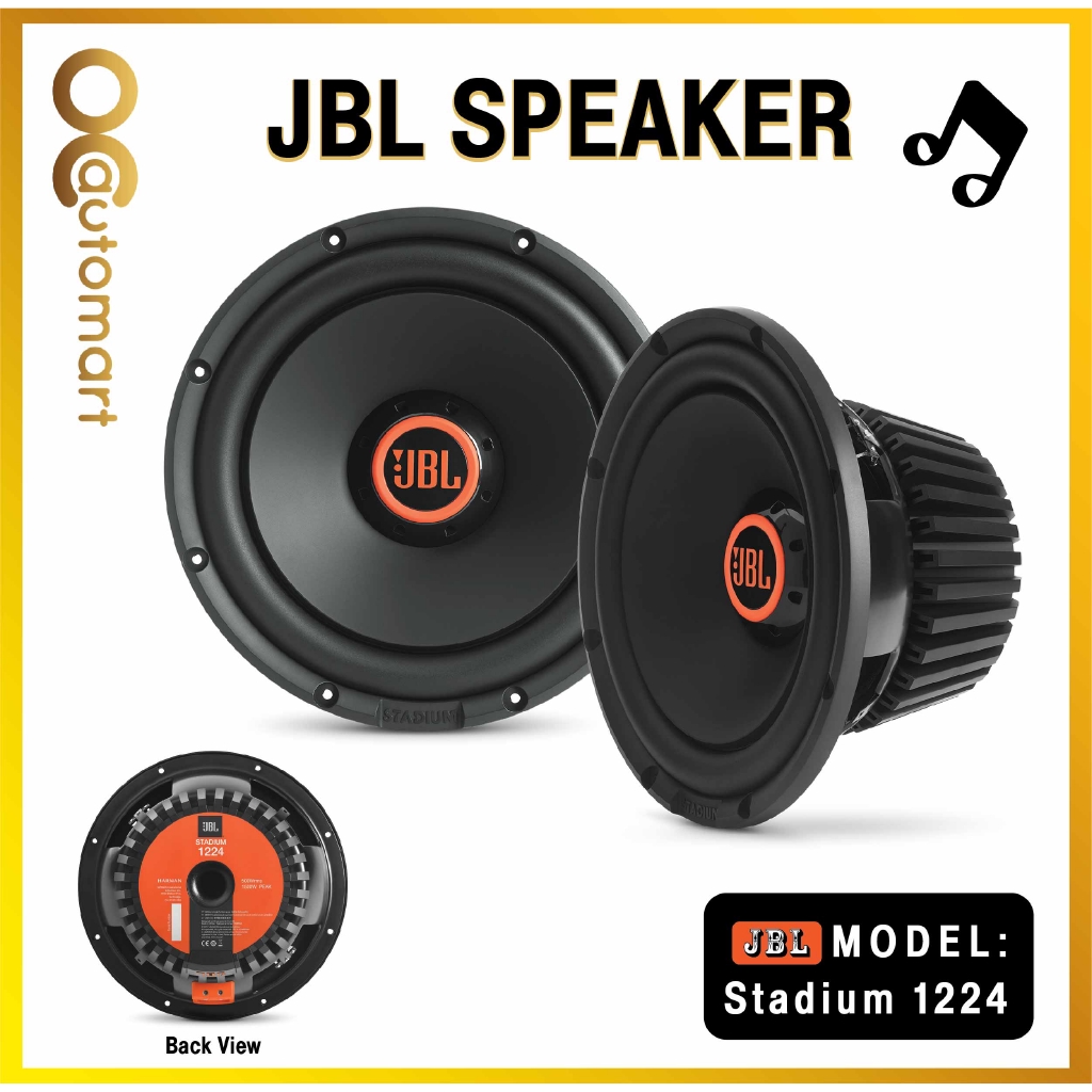 JBL Stadium 1224 12" component subwoofer with switchable 2 or 4ohm