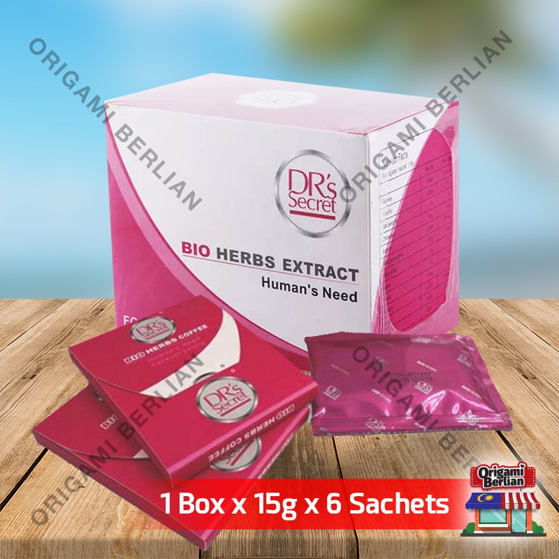 DR's Secret Bio Herbs Coffee for Women (15g x 6 Sachets) Shopee Malaysia