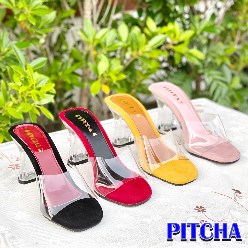 PITCHA Fashion Shoes Glass Heel One Part Beautiful Design Looks Good ...
