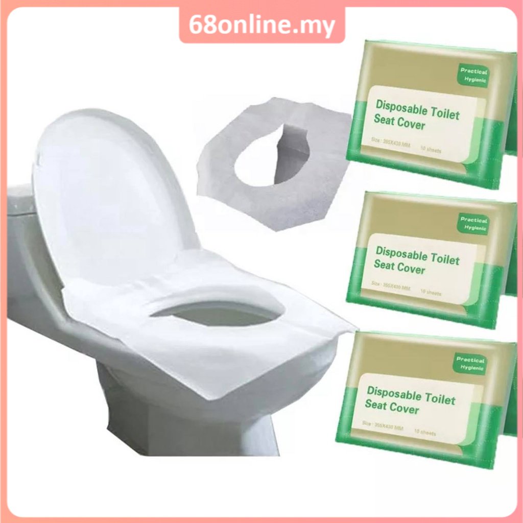 [Johor Seller] Flushable Disposable Toilet Seat Cover Paper Travel