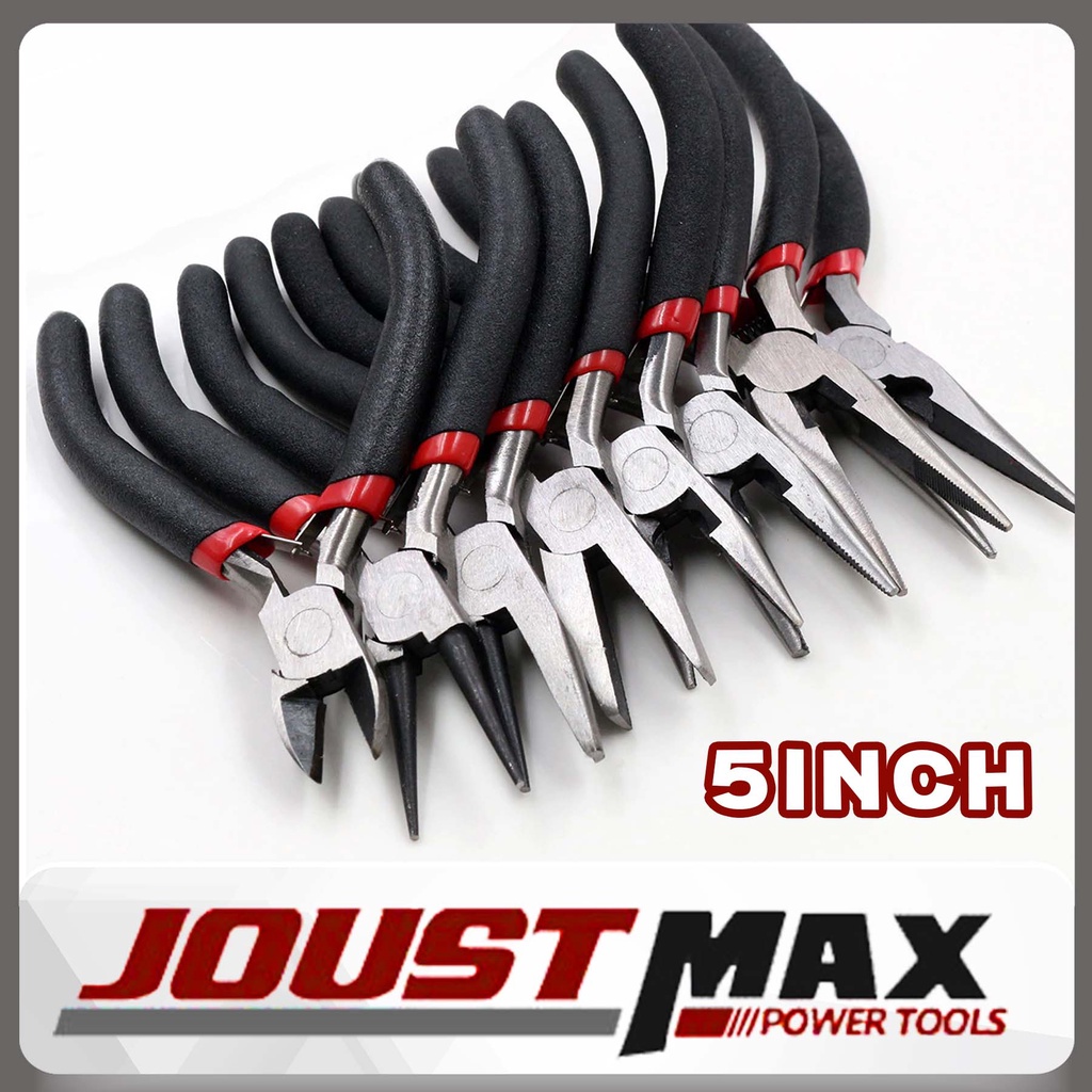 MINI PLIER 5 INCH DIY TOOL MULTI-PURPOSE JEWELLERY MAKING LONG NOSE ...